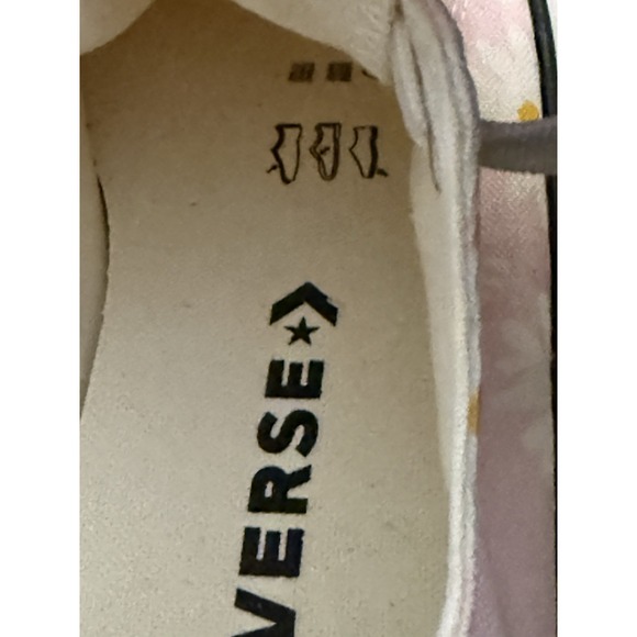 VTG Y2K Converse All Stars Chuck Taylor Platform Low Rise Camp Daisies Pink SZ 5 - Picture 11 of 14